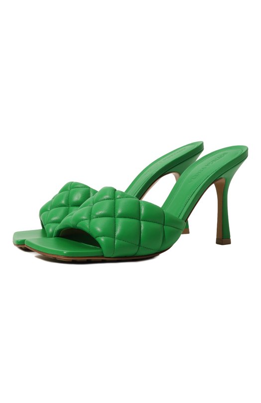 фото Кожаные мюли padded bottega veneta