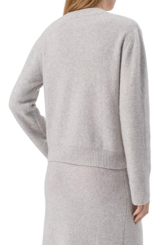 Кардиган из кашемира и хлопка Addicted MK900 SEQ-1 Серый  MK900 SEQ-1 Фото 4