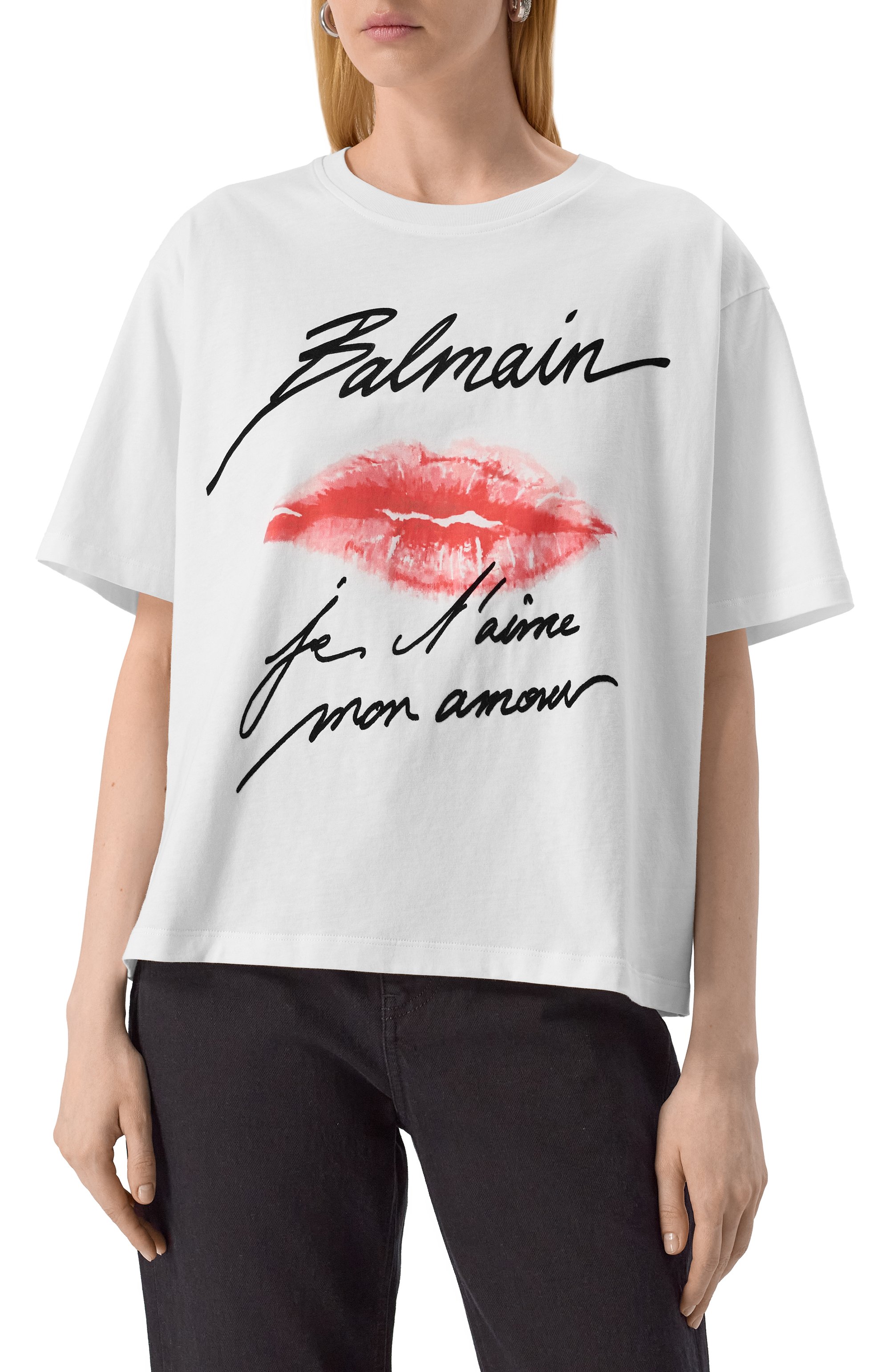 Хлопковая футболка BALMAIN, арт. EF1EG110/GE45, фото 3