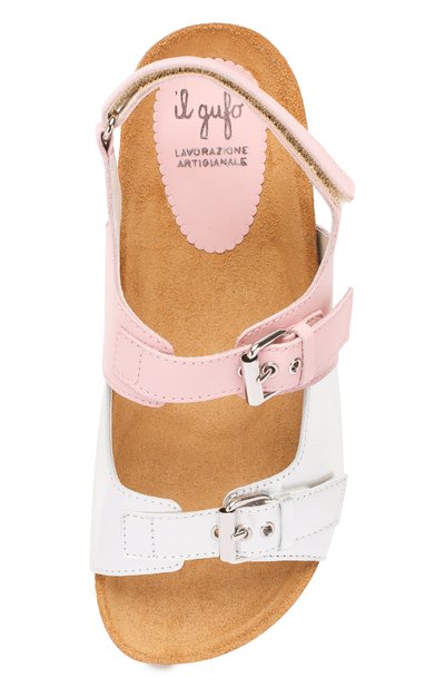 Босоножки IL GUFO серебряного цвета по цене 22550 руб., арт. G579/NAPPAC0L0R/LAMINAT0/31-34, фото 4 Босоножки IL GUFO, арт. G579/NAPPAC0L0R/LAMINAT0/31-34, фото 4