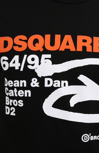 Хлопковая футболка DSQUARED2, арт. S74GD0990/S23009,  фото 5