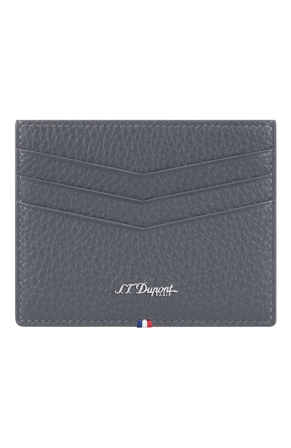 Кожаный футляр для кредитных карт S.T. DUPONT серого цвета по цене 28600 руб., арт. 196204, фото 1 Кожаный футляр для кредитных карт S.T. DUPONT, арт. 196204, фото 1