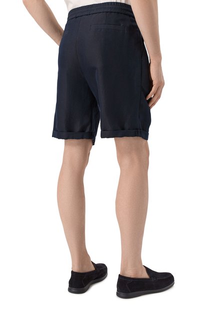 Шорты изо льна и хлопка BRUNELLO CUCINELLI, арт. MH255U0020, фото 4