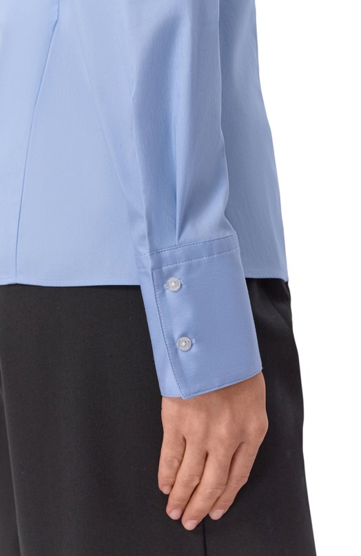 Хлопковая рубашка HUGO 50554568 Голубой  50554568 Фото 5