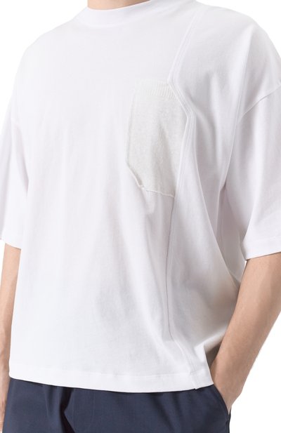 Хлопковая футболка ISABEL BENENATO, арт. UJ02S25, фото 5