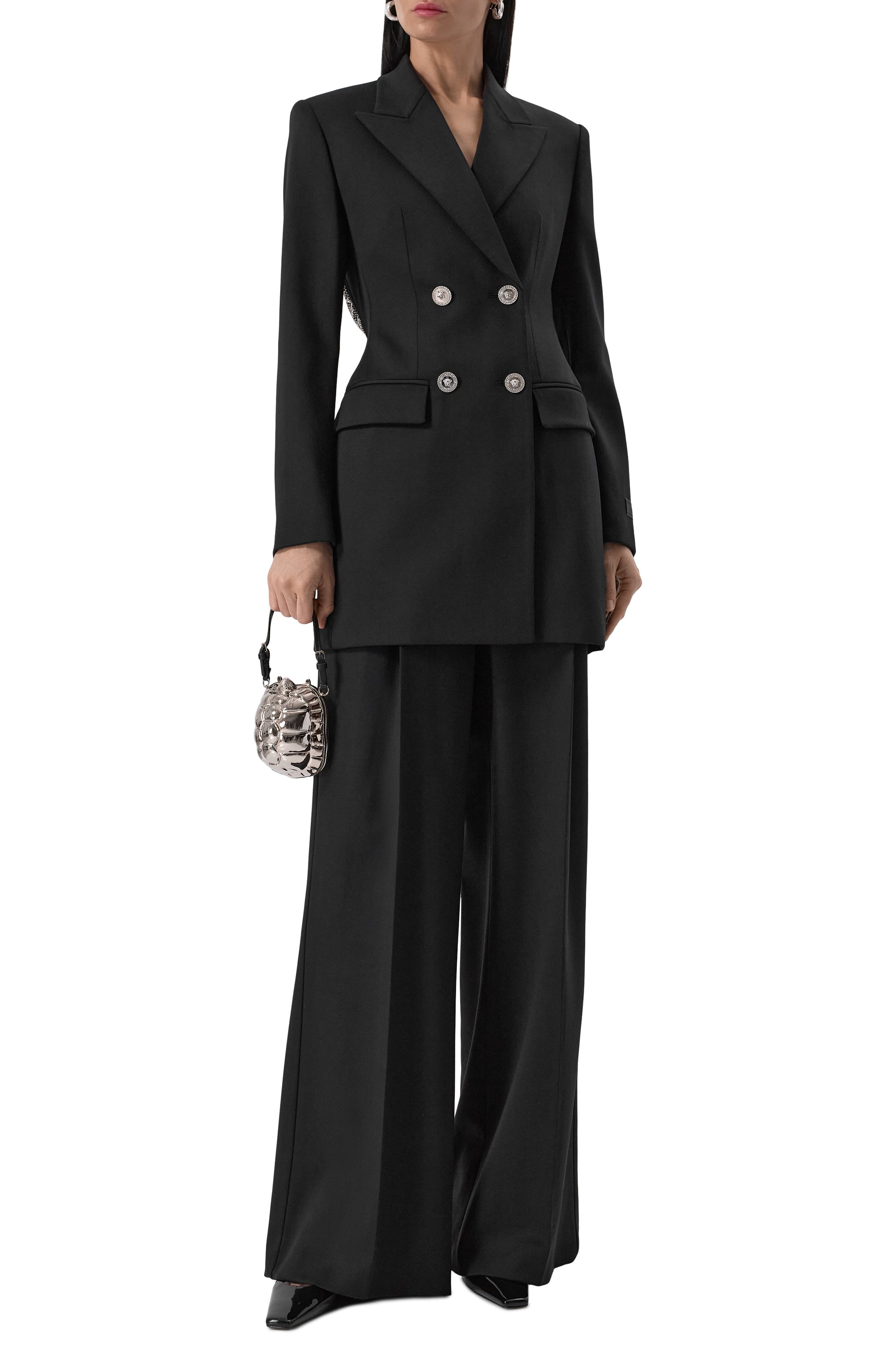 Шерстяные брюки VERSACE, арт. 1017683/1A12258, фото 2