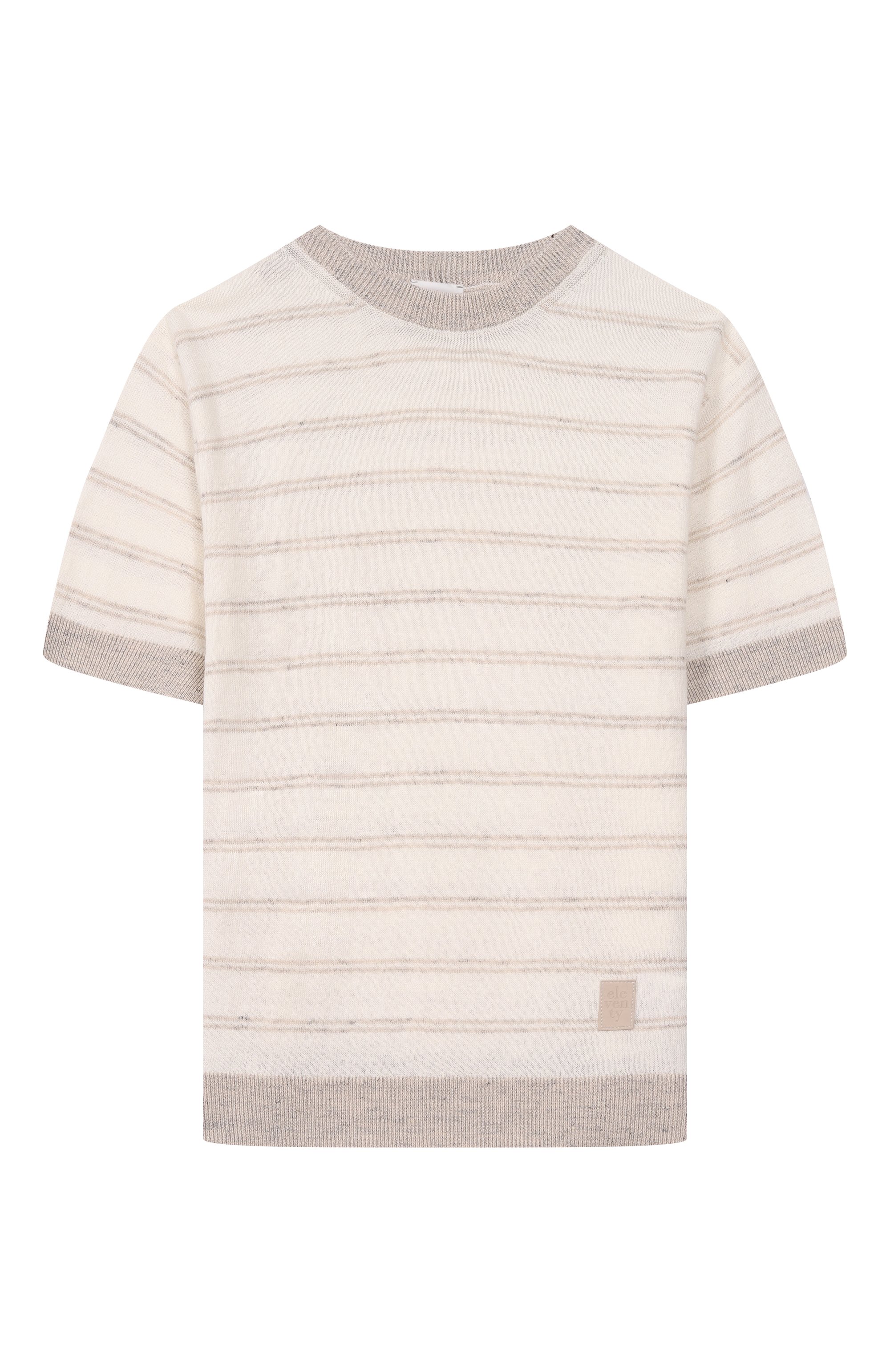 Пуловер изо льна и хлопка ELEVENTY кремового цвета по цене 23100 руб., арт. EY9P21/Z3182, фото 1 Пуловер изо льна и хлопка ELEVENTY, арт. EY9P21/Z3182, фото 1