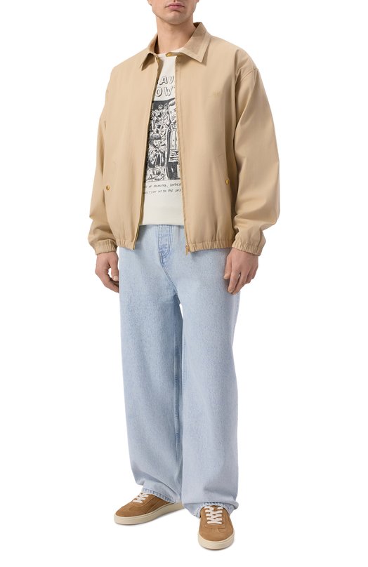 Хлопковая футболка Gallery Dept. T0P008/C0TT0N Кремовый  T0P008/C0TT0N Фото 2