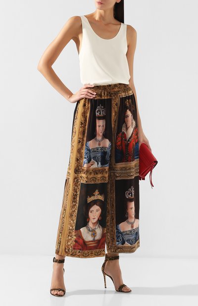 Шелковые брюки DOLCE & GABBANA, арт. FTBJ3T/GD025, фото 2