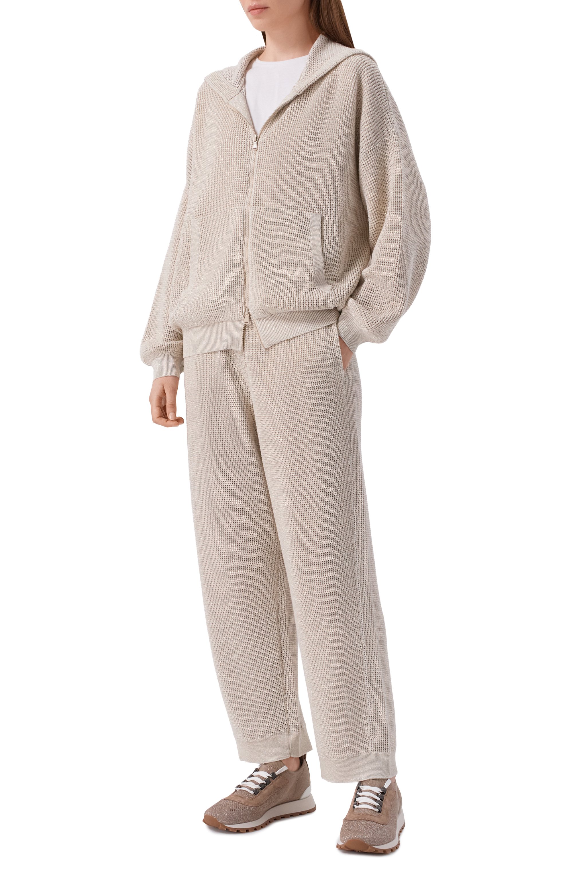 Брюки из хлопка и вискозы BRUNELLO CUCINELLI, арт. MST263399, фото 2