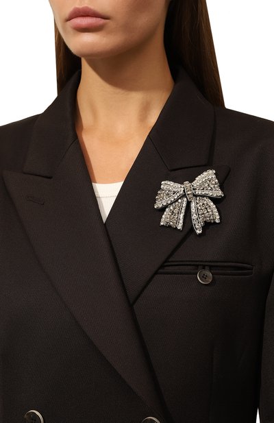 Брошь DICE KAYEK черного цвета по цене 72050 руб., арт. PF23BR50021, фото 2 Брошь DICE KAYEK, арт. PF23BR50021, фото 2