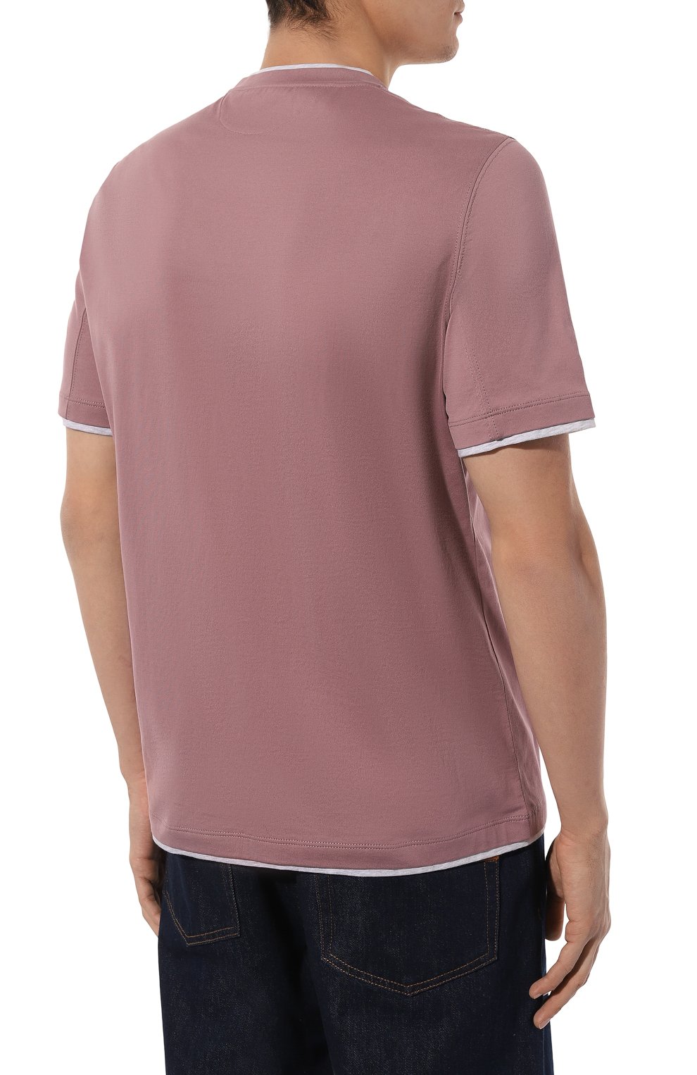 Хлопковая футболка BRUNELLO CUCINELLI, арт. M0B137427, фото 4