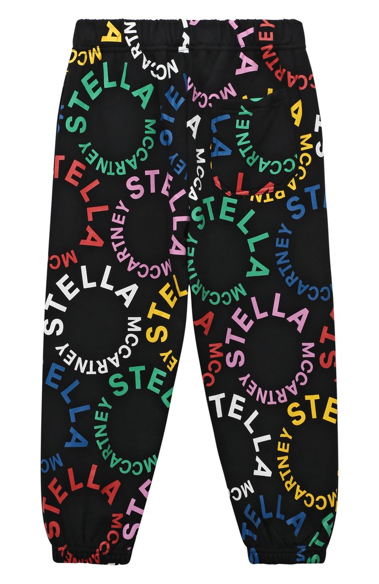 Детская комплект из толстовки с брюками STELLA MCCARTNEY черного цвета, арт. TT3B10 | Фото 5 (Материал внешний: Хлопок; Рукава: Длинные; Девочки Кросс-КТ: Костюмы-спорт)