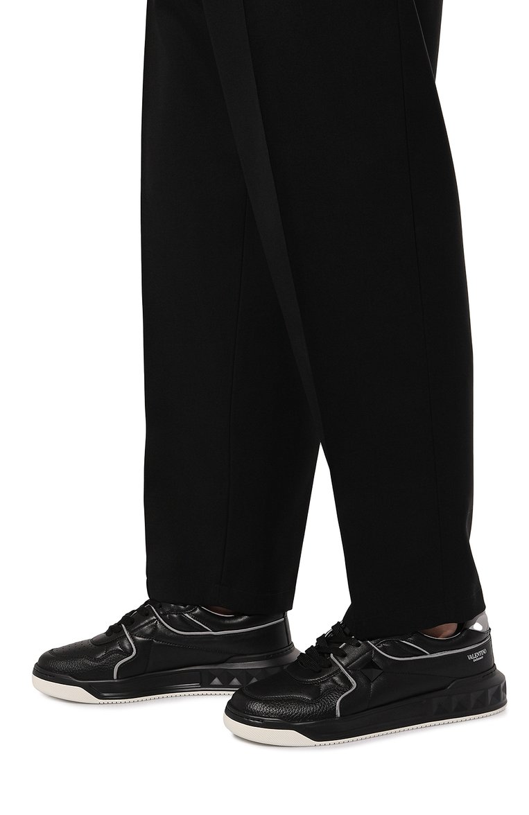 Кожаные кеды one stud VALENTINO, арт. 3Y2S0E71NWN, фото 3