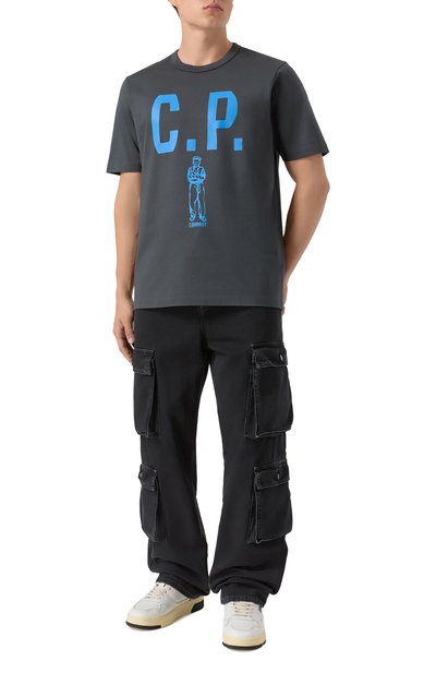 Хлопковая футболка C.P. COMPANY, арт. 19CMTS112A110301W, фото 2
