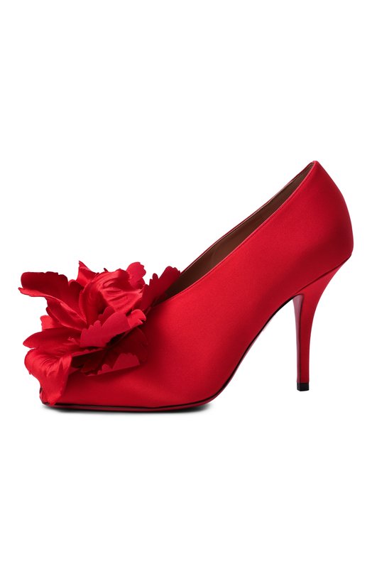 Текстильные туфли Ferragamo 01K728/787 Красный  01K728/787 Фото 4