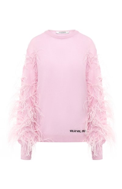 Женский пуловер из смеси шерсти и кашемира VALENTINO, арт. SB0KCA80513