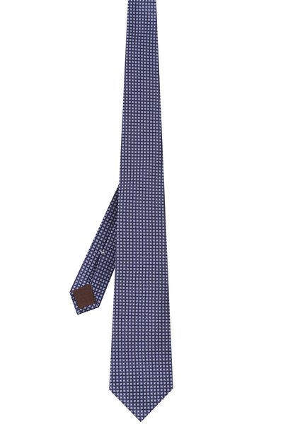 Шелковый галстук CANALI темно-синего цвета по цене 16250 руб., арт. 18/HJ04061, фото 3 Шелковый галстук CANALI, арт. 18/HJ04061, фото 3