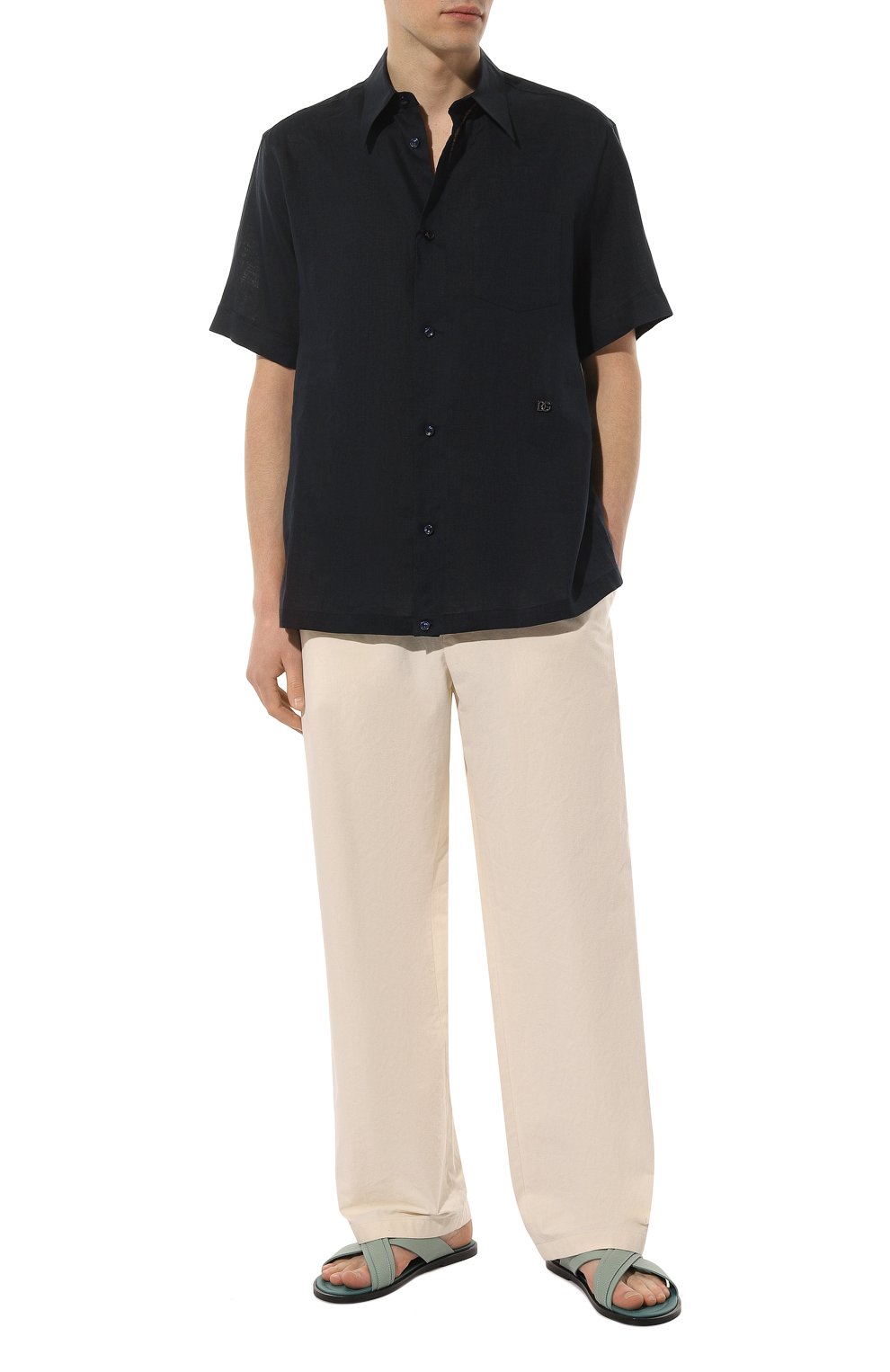 Кожаные шлепанцы GIORGIO ARMANI, арт. X2P045/XM838, фото 2