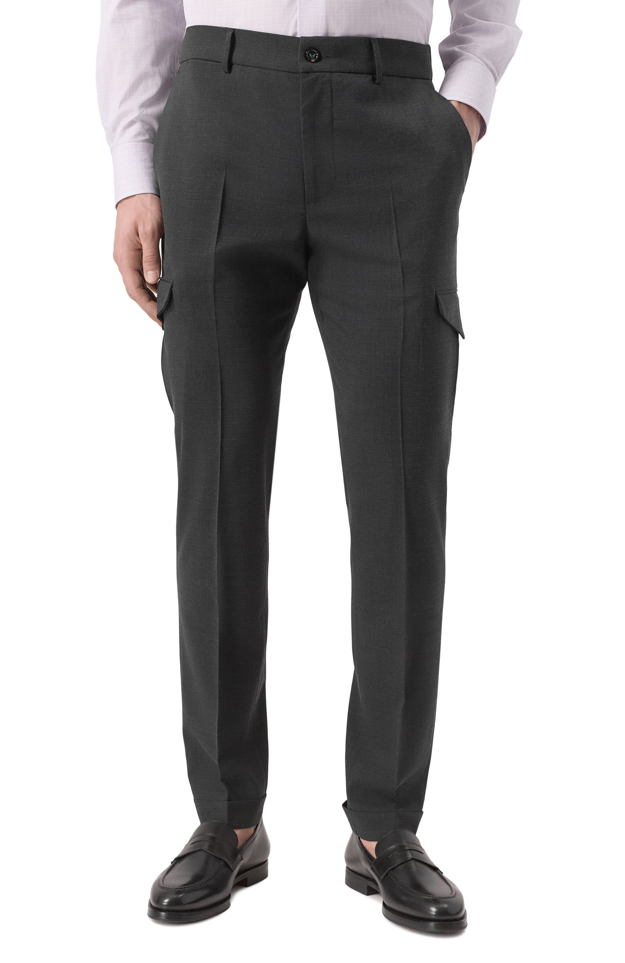 Брюки-карго из шерсти и шелка BERWICH, арт. YRETR0 CARG0/MZ1243, фото 3