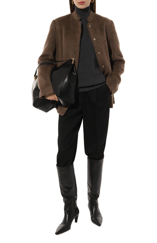 Шерстяной свитер Weekend Max Mara B0RGIA Серый  B0RGIA Фото 2