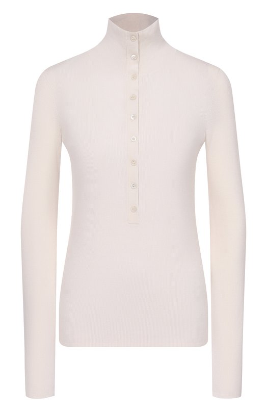 Пуловер из шерсти и шелка 12 STOREEZ 136268 Кремовый 136268