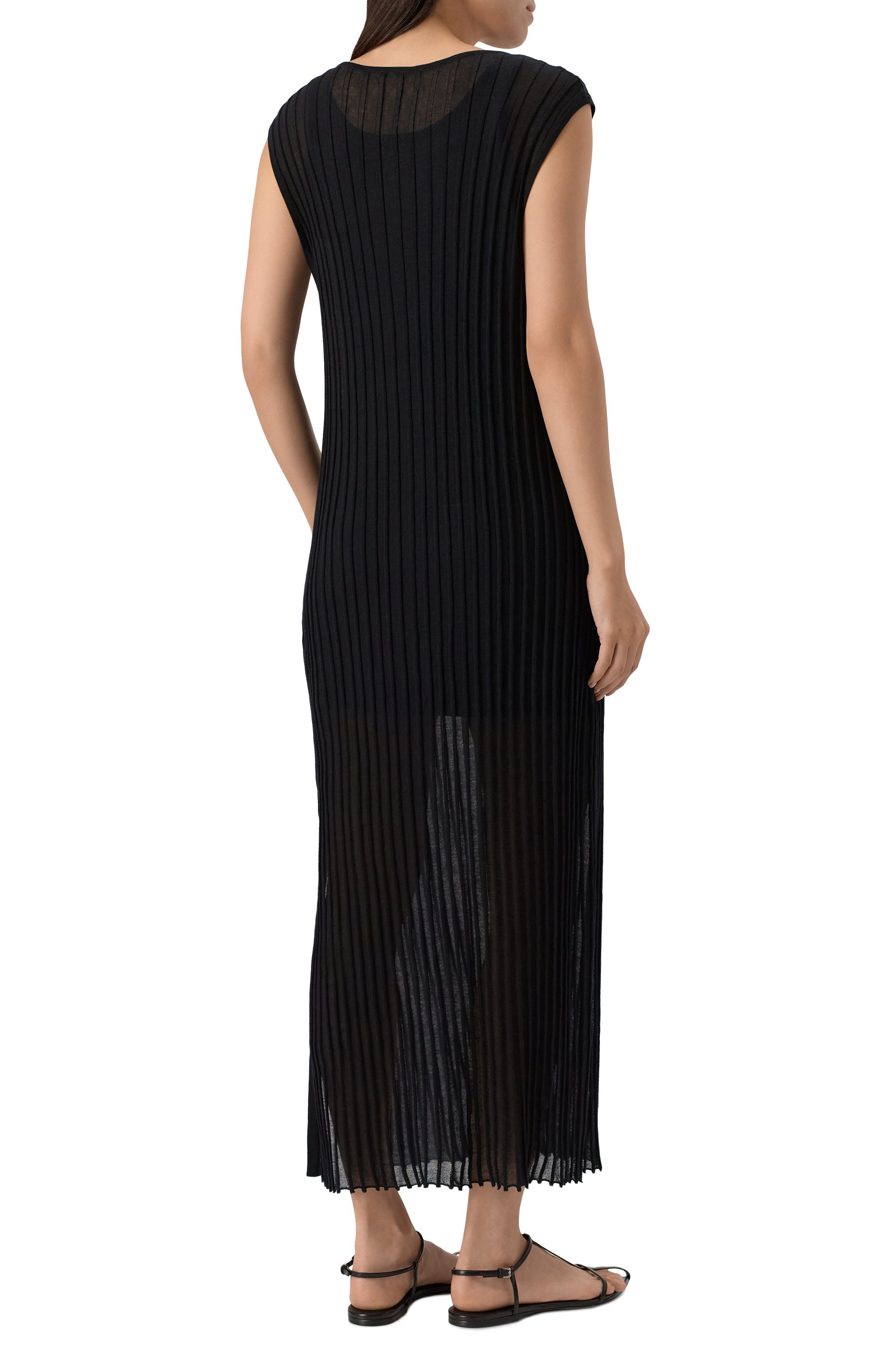 Хлопковое платье LOULOU DE SAISON черного цвета по цене 41300 руб., арт. ADA, фото 4 Хлопковое платье LOULOU DE SAISON, арт. ADA, фото 4