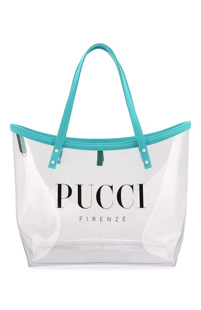 Сумка-тоут EMILIO PUCCI голубого цвета по цене 79950 руб., арт. 9HBC53/9H085, фото 1 Сумка-тоут EMILIO PUCCI, арт. 9HBC53/9H085, фото 1