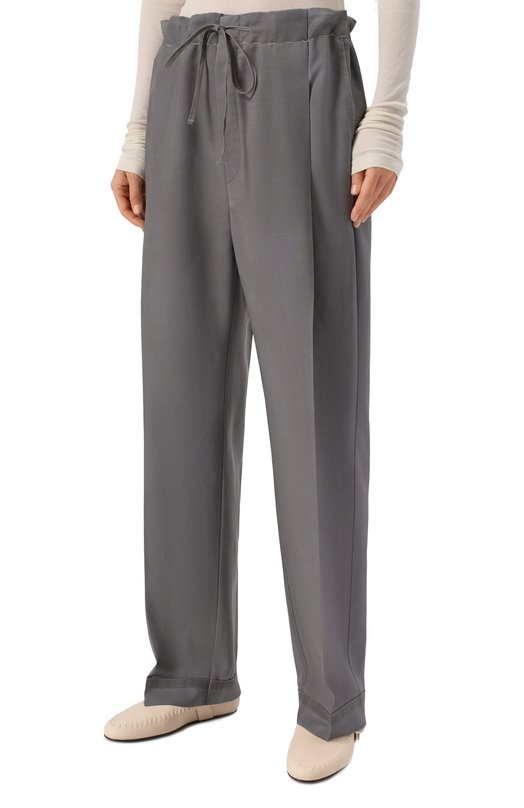 Шерстяные брюки Maison Margiela S51KA0572/M35301 Серый  S51KA0572/M35301 Фото 3