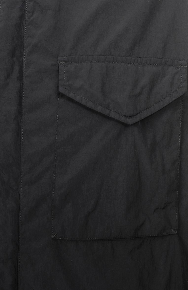 Мужская куртка-рубашка C.P. COMPANY темно-синего цвета, арт. 18CM0S095A005904G | Фото 6 (Материал подклада: Синтетический материал; Рукава: Длинные; Длина (верхняя одежда): Короткие; Материал внешний: Синтетический материал; Мужское Кросс-КТ: Куртка-рубашка; Кросс-КТ: Легкие; Стили: Кэжуэл)