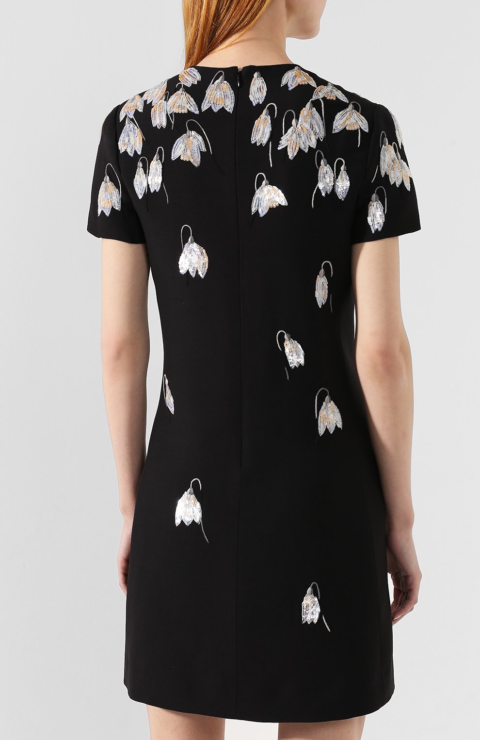 Платье из смеси шерсти и шелка VALENTINO, арт. SB3VAKJ31CF, фото 4