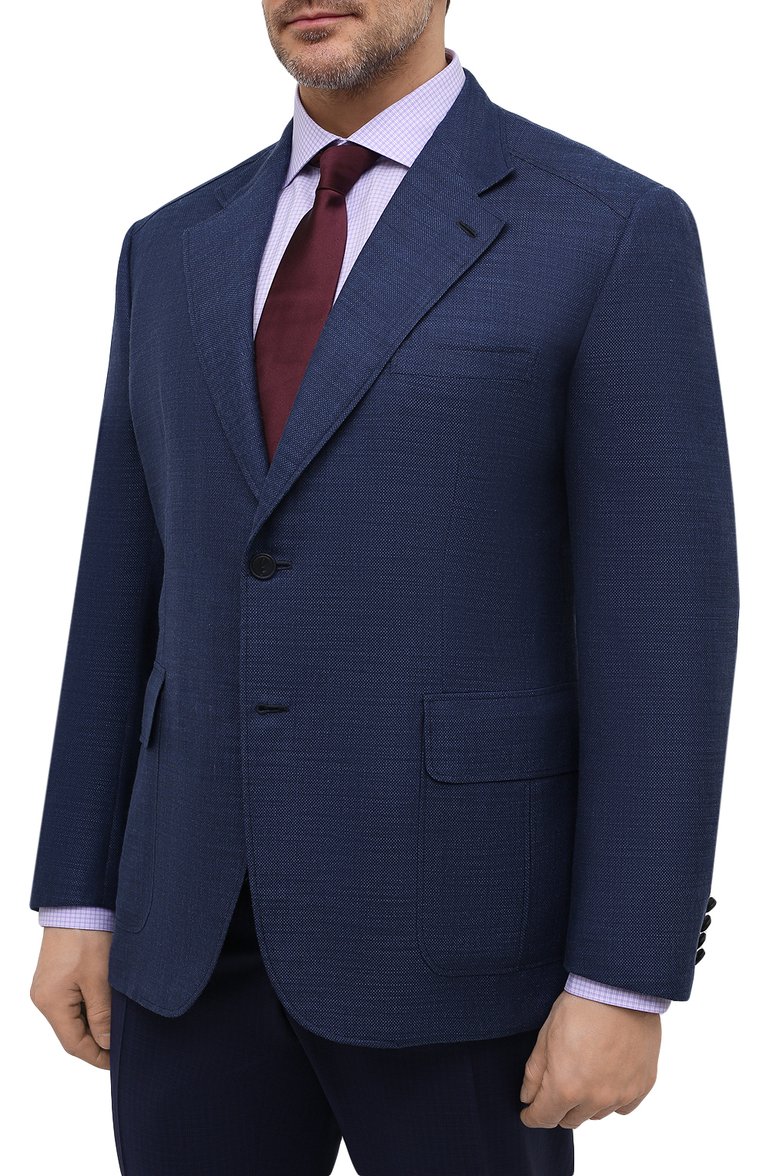 Пиджак из шерсти и шелка BRIONI, арт. RGQP0L/P0A6F/TRAVEL 75, фото 3