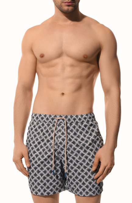 Мужские плавки-шорты FEFE` темно-зеленого цвета, арт. B0XER SWIMWEAR/BG20628-3 | Фото 2 (Нос: Не проставлено; Материал сплава: Проставлено)