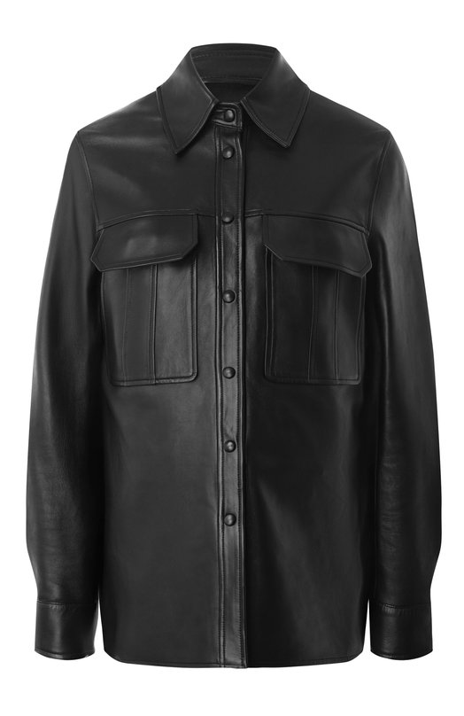 Кожаная рубашка MVST ZBGM-Y101-1/Z2763-1 Чёрный ZBGM-Y101-1/Z2763-1