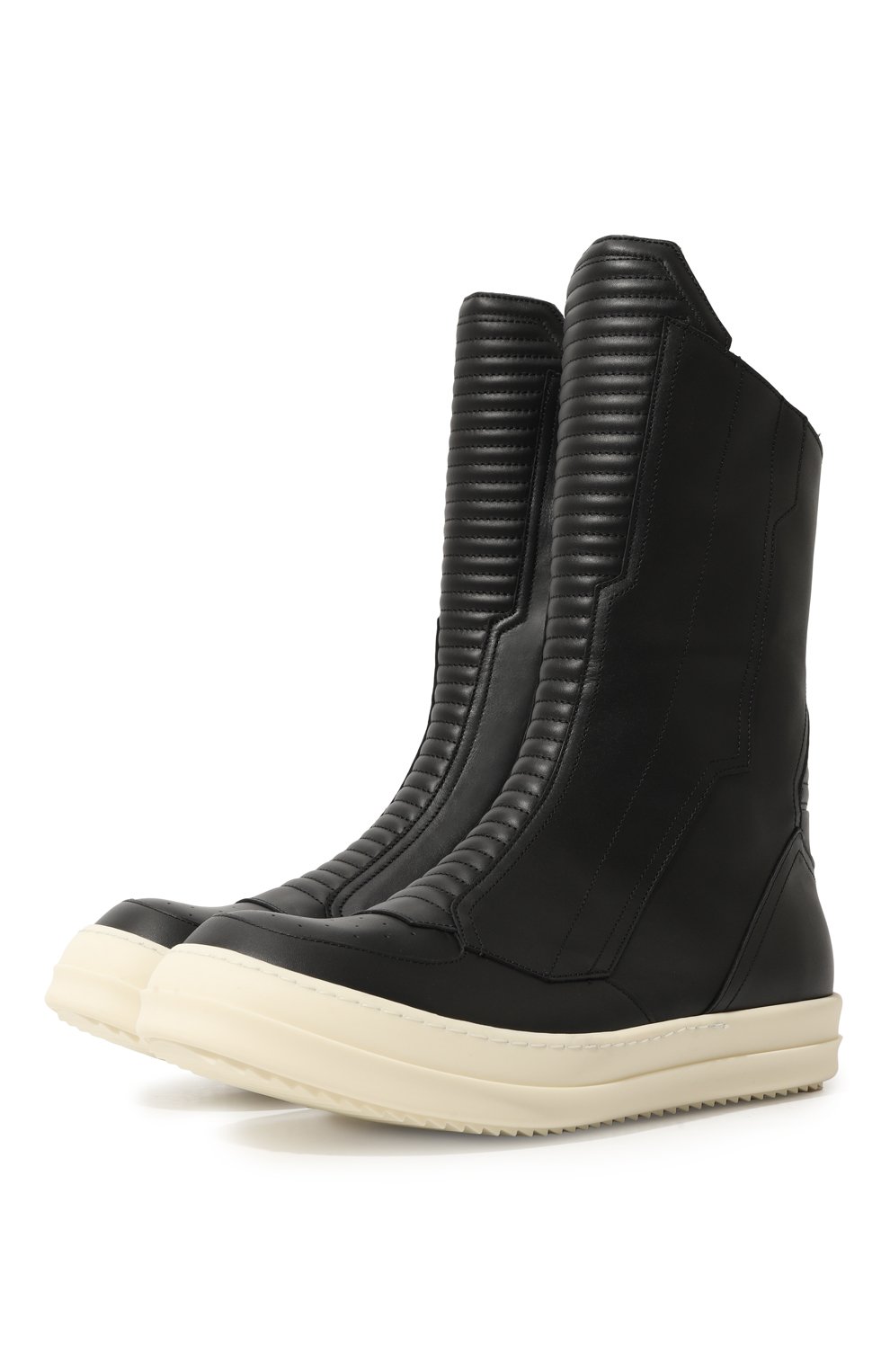 Кожаные сапоги Luxor Biker Rick Owens цвет черный купить в ЦУМ