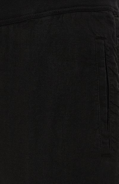 Льняные брюки 120% LINO черного цвета по цене 29500 руб., арт. 31ALIM2131/0000253/000, фото 5 Льняные брюки 120% LINO, арт. 31ALIM2131/0000253/000, фото 5