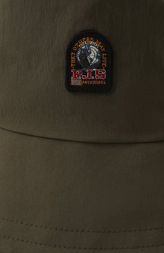 Мужская панама PARAJUMPERS хаки цвета, арт. 22SM-PA ACC HA30/BUCKET HAT | Фото 4 (Материал: Текстиль, Синтетический материал; Материал сплава: Проставлено; Нос: Не проставлено)