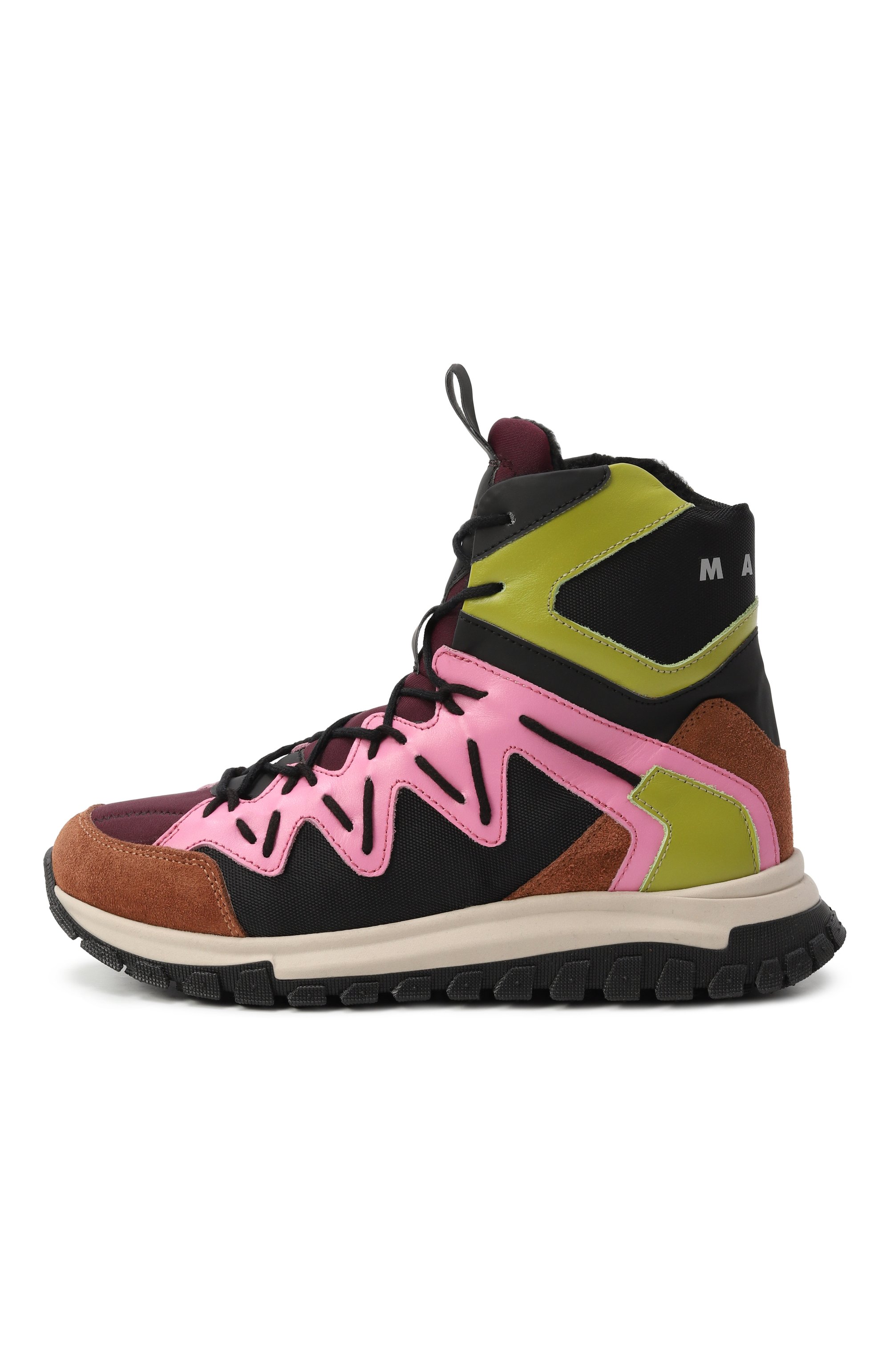 Комбинированные кроссовки MARNI, арт. 82024/28-35, фото 2