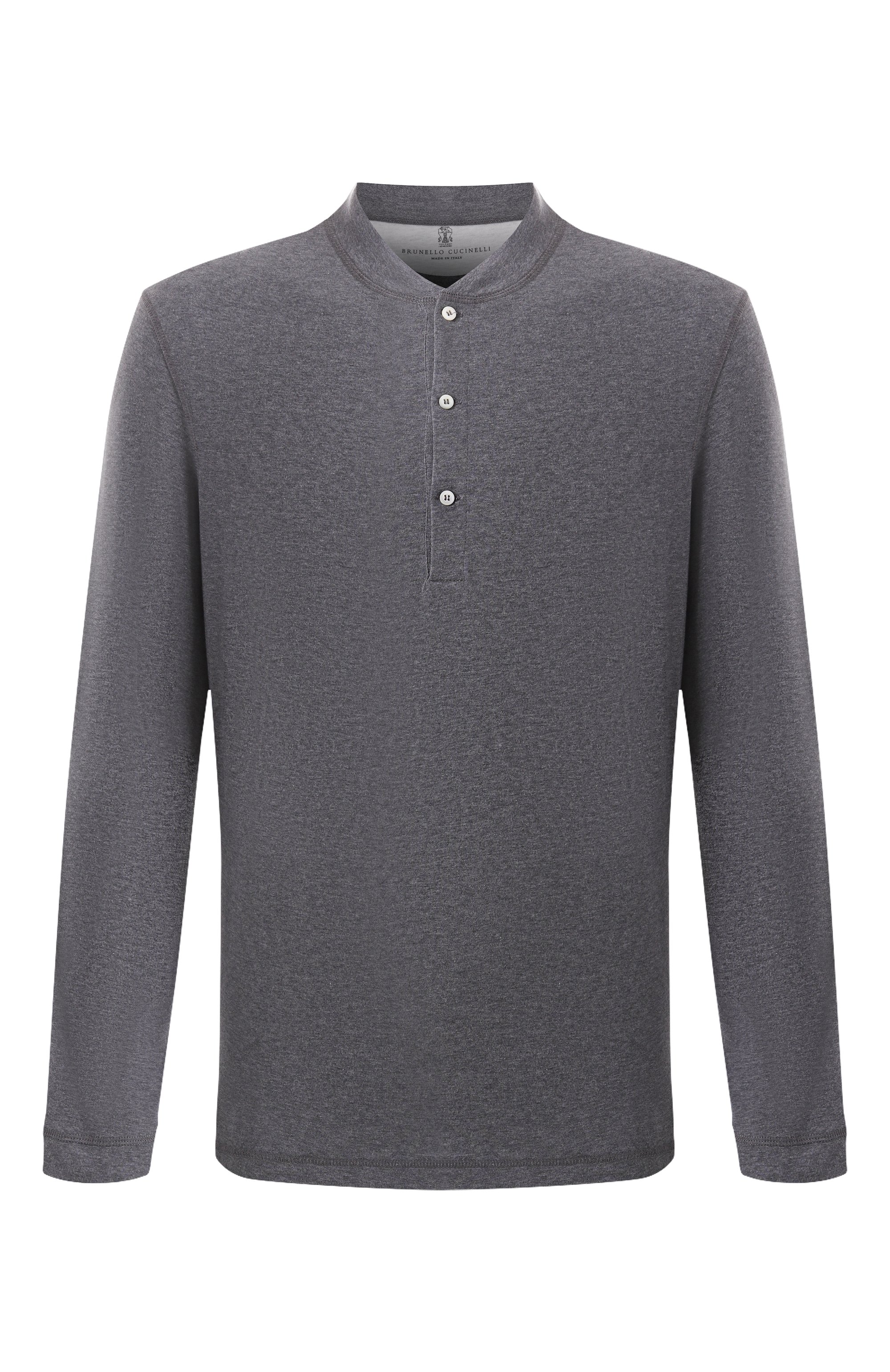 Хлопковый лонгслив-хенли BRUNELLO CUCINELLI, арт. M0B131365, фото 1