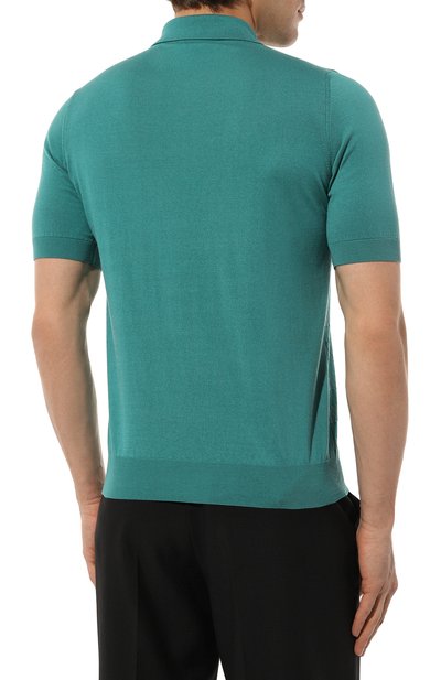 Поло из шелка и хлопка ZILLI, арт. MBZ-PZ072-DEGR1/MC01, фото 4