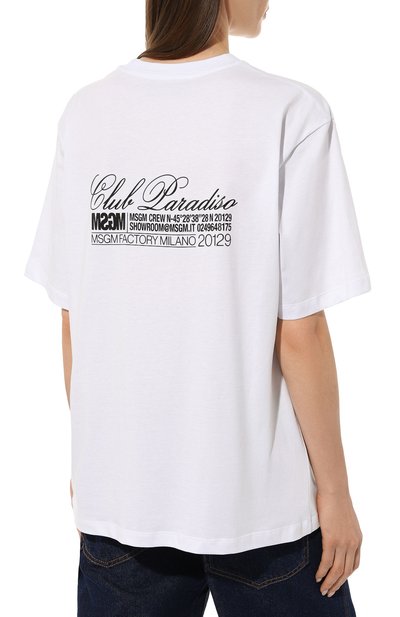 Хлопковая футболка MSGM, арт. 3441MDM108 237002, фото 4