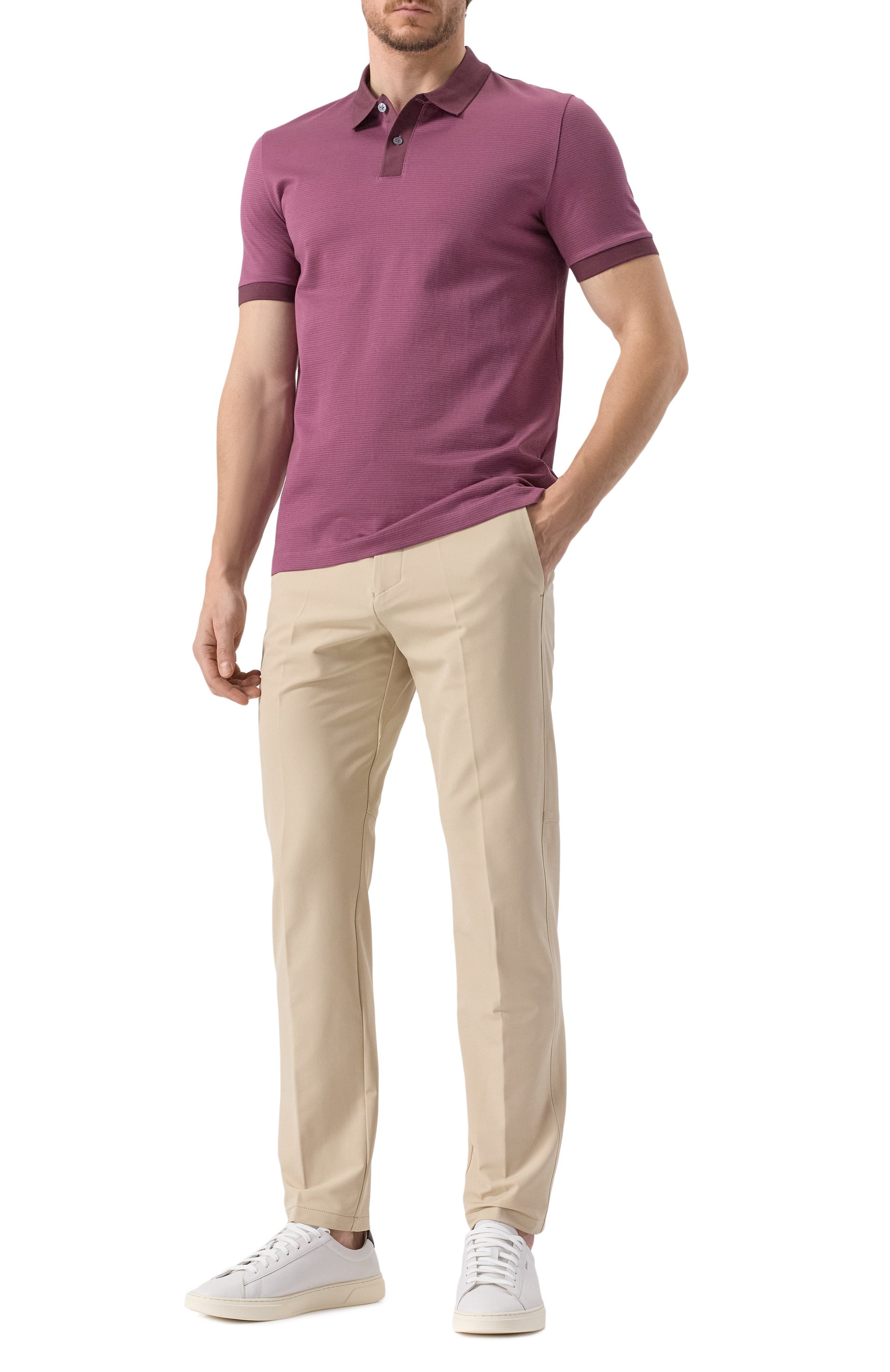 Хлопковое поло BOSS, арт. 50532246, фото 2