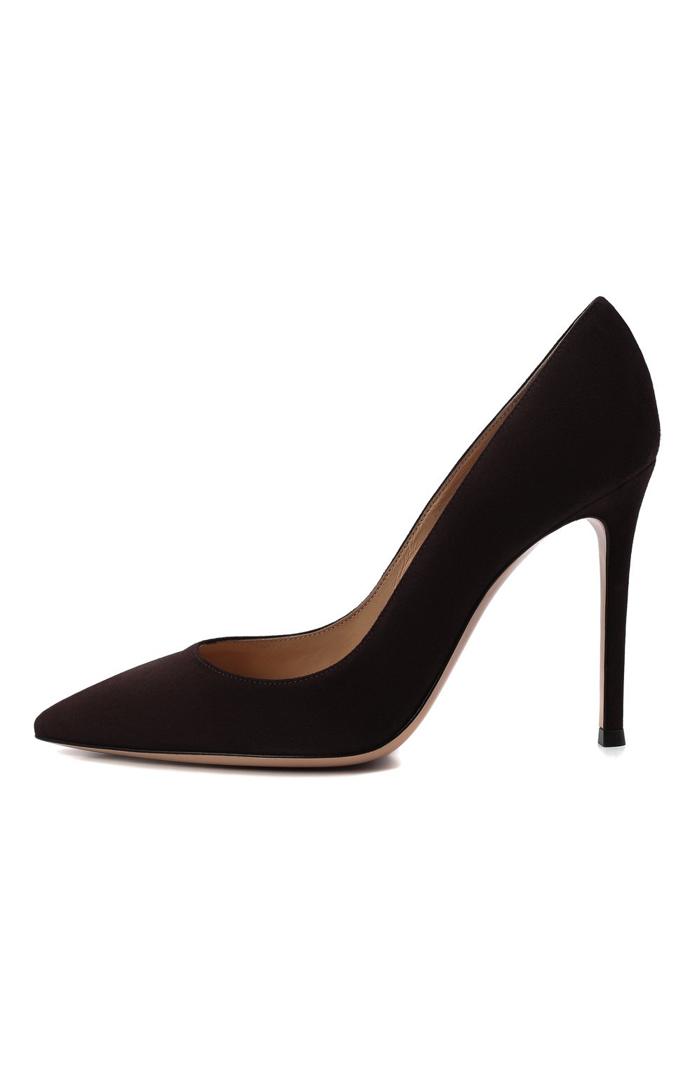 Замшевые туфли gianvito 105 GIANVITO ROSSI темно-коричневого цвета по цене 79950 руб., арт. G28470.15RIC.CAMM0KA, фото 4 Замшевые туфли gianvito 105 GIANVITO ROSSI, арт. G28470.15RIC.CAMM0KA, фото 4