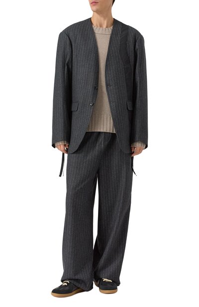 Пиджак из шерсти и хлопка ISABEL BENENATO темно-серого цвета по цене 166000 руб., арт. UW46F25, фото 2 Пиджак из шерсти и хлопка ISABEL BENENATO, арт. UW46F25, фото 2