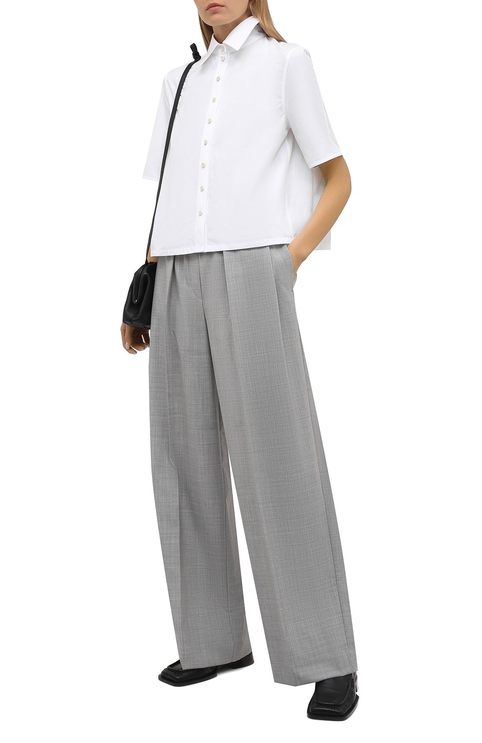 Хлопковая рубашка JIL SANDER, арт. JSWS606305-WS244200, фото 2