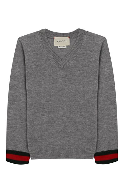 Пуловер из шерсти с контрастными манжетами GUCCI, арт. 418776/X1284, фото 1