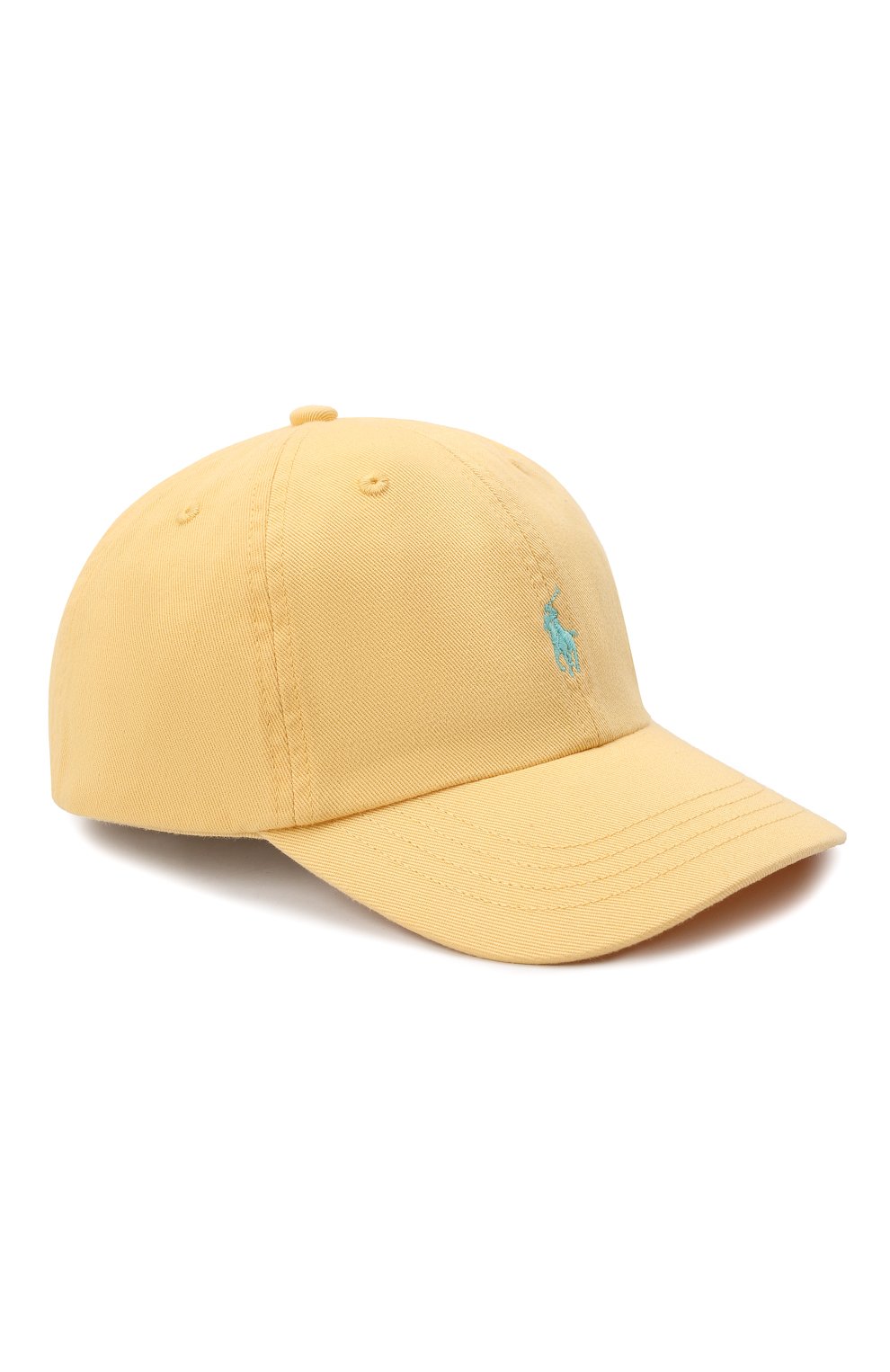Хлопковая бейсболка POLO RALPH LAUREN желтого цвета по цене 3660 руб., арт. 321785653, фото 1 Хлопковая бейсболка POLO RALPH LAUREN, арт. 321785653, фото 1
