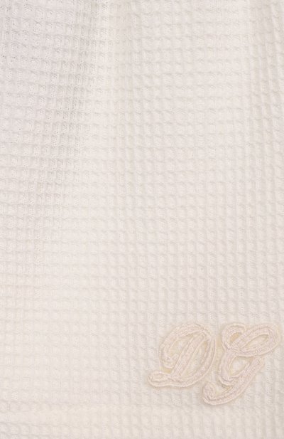 Хлопковые шорты DOLCE & GABBANA молочного цвета по цене 28450 руб., арт. L13Q97/FU628, фото 3 Хлопковые шорты DOLCE & GABBANA, арт. L13Q97/FU628, фото 3