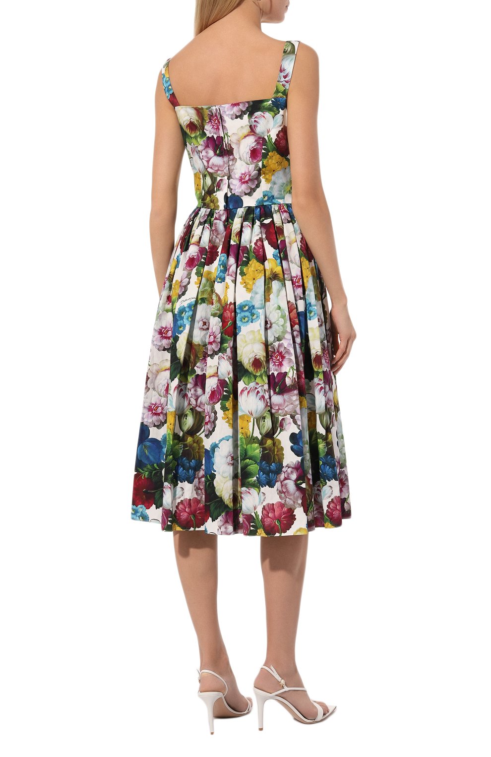 Хлопковое платье DOLCE & GABBANA разноцветного цвета по цене 225000 руб., арт. F6ZT0T/HS5Q2, фото 4 Хлопковое платье DOLCE & GABBANA, арт. F6ZT0T/HS5Q2, фото 4
