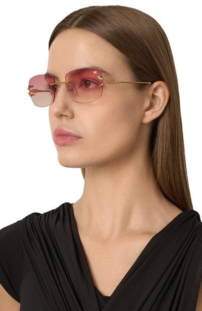 Солнцезащитные очки VINTAGE FRAMES, арт. BAL HARB0UR G0LD/PINK PH0T0CHR0MATIC, фото 3